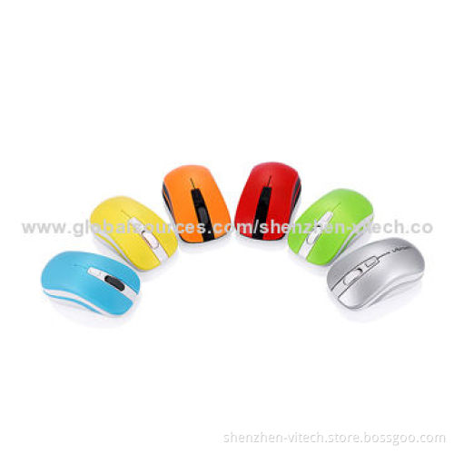 Hot 2.4GHz wireless optical mouse, cordless scroll computer PC Mice with USB dongle, factory price